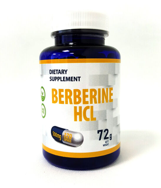Berberine HCL 500mg 120 Vegan Capsules Balance Lose Weight Cholesterol
