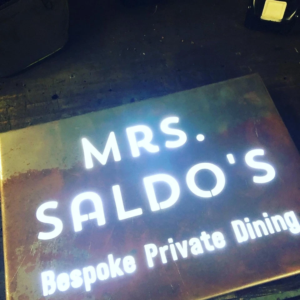 Illuminated LED Rusted Steel House Mail Box Signs Plaques Custom Made Laser Cut  - Image 2 of 3