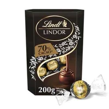 LINDT LINDOR Pralines DARK CHOCOLATE 70% Cocoa Box 200g / 7.1oz