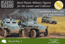 WW2V15028 15mm GERMAN SdKfz 250 ALTE HALFTRACK Plastic Soldier 1/100 NEW- NO BOX