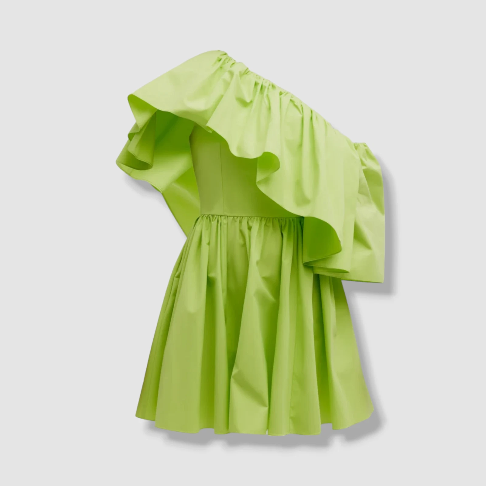 Abito poplin verde Alexander McQueen da donna $2590 taglia 38