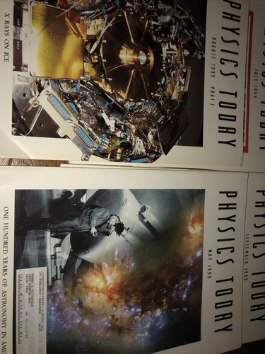 Physics Today 1999 8 Issues May- Dec Magazine Estate Collection! - Picture 4 of 6