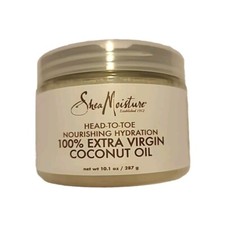 New Shea Moisture Fair Trade Pure 100 Extra Virgin Coconut Oil Full Size Sealed