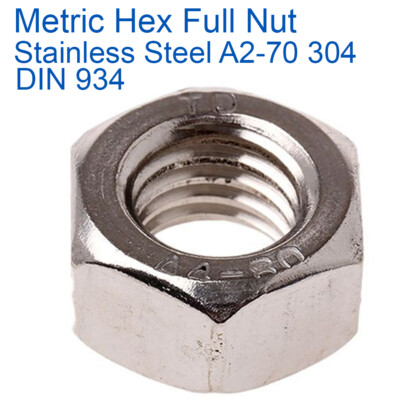 Hexagon Full Nuts A4 Marine Grado 316 Acciaio Inox - Foto 9