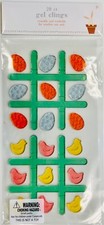 Easter Tic Tac Toe Window Gel Sticker Cling Decorations Spring Teacher Supply 