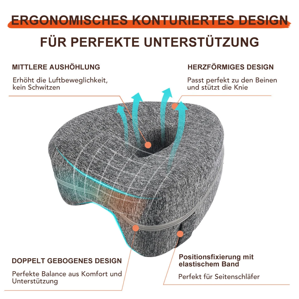 Orthopädisches Beinkissen Schlafkissen Kniekissen Seitenschläfer Seitenschläfer - Bild 4 von 4