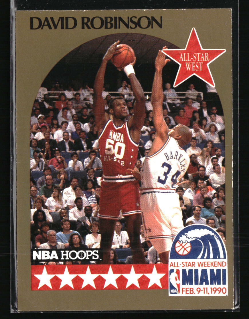 David Robinson 1990 Hoops #24 Basketball Card