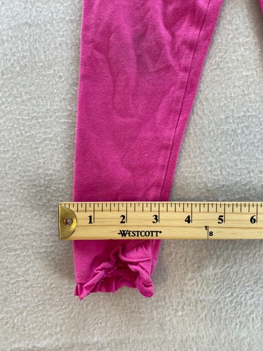 The Children's Place Leggings Girls Size 3T Pink Stretch Ruffled Hem Pullover - Picture 4 of 8