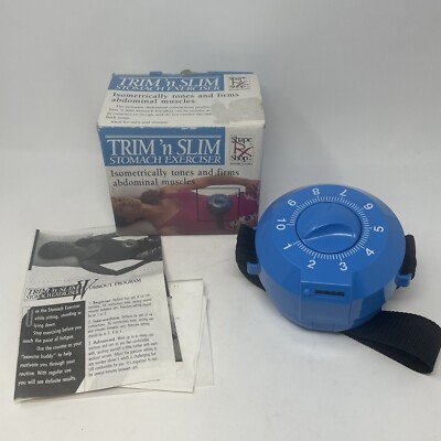 Vintage 90's Trim N Slim Stomach Exerciser 1 991 Isometrically Tones & Firms Abs