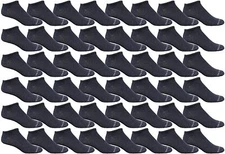 48 Pairs of Yacht & Smith Wholesale Bulk Mens Thin Low Cut Ankle No Show Socks
