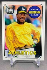 2021 Topps Rickey Henderson #70YT-19 70 Years of Baseball Series 2 Athletics