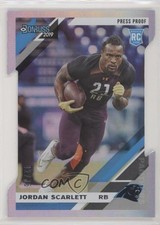2019 Panini Donruss Rookies Press Proof Silver Die-Cut 42/75 Jordan Scarlett yj7