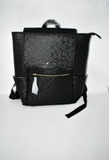 Hollis Black Leopard Frilly Backpack   Full-Size, Stylish, Versatile, NWT