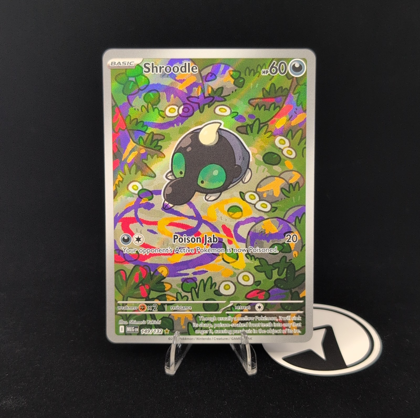 2025 Pokemon SHROODLE #149/132 Mega Evolution Illustration Rare English
