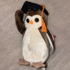 Wise the Owl Graduation Class of 1998 TY Beanie Baby Plush Stuffed Animal