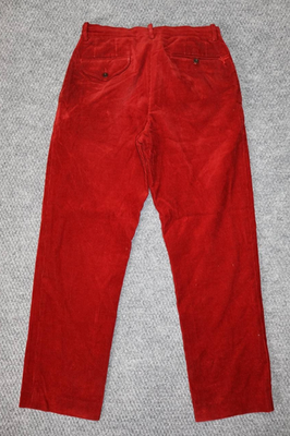 Vintage 90s Polo Ralph Lauren Red Corduroy Pants Straight Leg