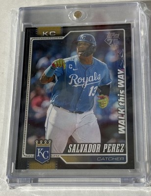 2026 Topps Celebration Salvador Perez Black Walk This Way /10 Kansas City Royals
