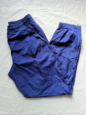 Vintage Nike Windbreaker Track Pants Joggers Navy Blue Men s Size Small