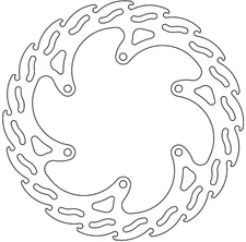 Moto-Master Flame Brake Rotors Rear 110207-PU 1711-2016