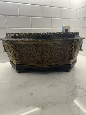 French Louis XVI  Boulle Work Ebonized Jardinier ( Antique)