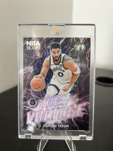 2023-24 Panini NBA HOOPS Premium Stock - Jayson Tatum High Voltage SSP