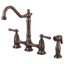 Pioneer Faucets 2AM501 Americana 1.5 GPM Bridge Kitchen Faucet - Bronze