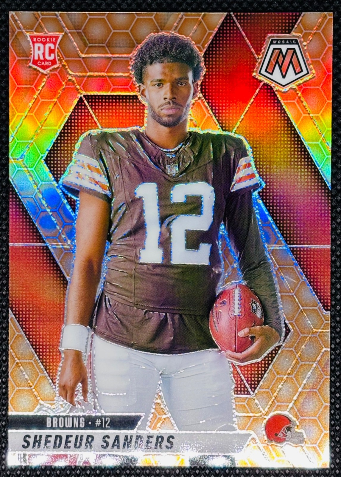 2025 Panini Mosaic Shedeur Sanders HONEYCOMB SSP Browns #290 Football Card/Raw