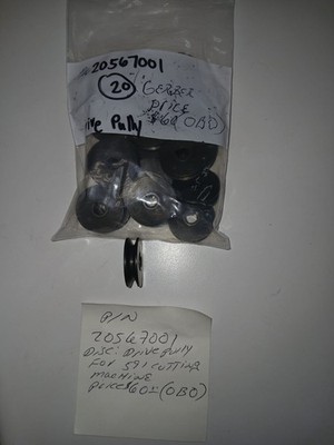 Gerber Cutter Drive Pulley P/N 20567001 S91 Cutting Machine