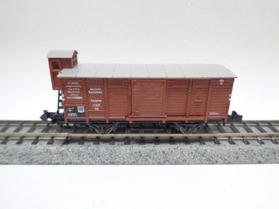 MINITRIX Gedeckter Güterwagen mit Bremserhaus DEUTSCHE REICHSBAHN (18877)
