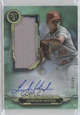2019 Triple Threads Single Jumbo Relics Emerald 44/50 Jordan Hicks Auto 8d2
