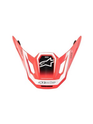 Alpinestars 8981326-3139-TU Visor for S-M7 Deed Helmets - Red/Black/White Glossy