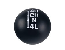 Black/Aluminum Weighted Transfer Case Shift Knob 3/8X24 Compatible with White