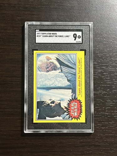 1977 Topps Star Wars #157 "Learn about the Force, Luke!" — SGC 9