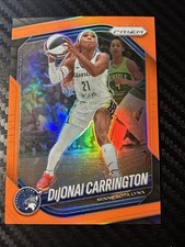 2025 Panini Donruss WNBA DiJonai Carrington #9 Orange Refractor /99 Lynx