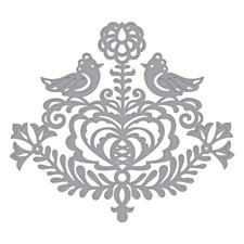 Spellbinders Matrice à découper en métal coeur rose par Lene Lok S4-887