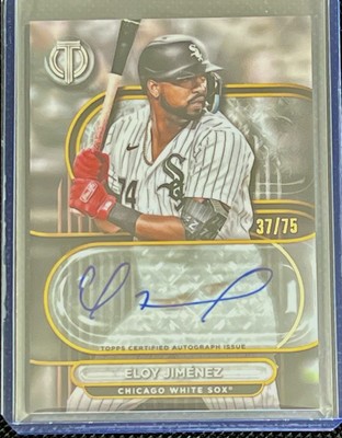 2024 Topps Tribute Gold Auto /75 ELOY JIMINEZ - Chicago White Sox