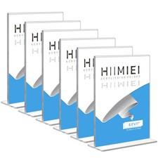 HIIMIEI Acrylic Sign Holder 8.5 x 11: Table Menu Display Stand, Clear Plastic...