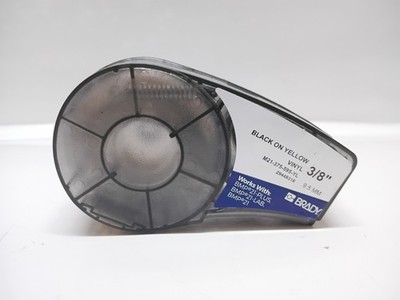 Brady M21 375 595 YL 29448318 Schwarz An Gelb Vinyl 1cm Patrone 9.5MM -