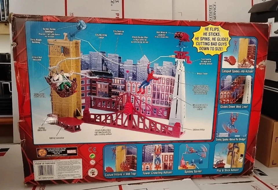 Vintage 2002 Spider-Man Sky Rider Playset Toy Biz rare  no Spider-Man figure  - Image 3 of 4