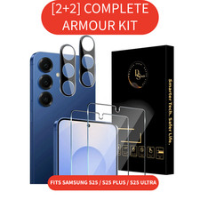 2+2 Pack Premium Tempered Glass Screen&Cam Protector for Samsung S25/Plus/Ultra