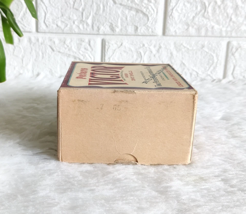 Vintage Peters Victor Cartridge Paper Shot Shell Advertising Cardboard Box USA - Image 4 of 4