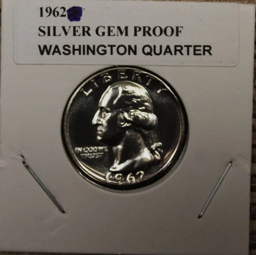 SILVER  1962 GEM PROOF SILVER WASHINGTON QUARTER