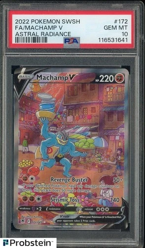 Pokemon Machamp V Astral Radiance Full Alt Art #172 PSA 10 Gem Mint