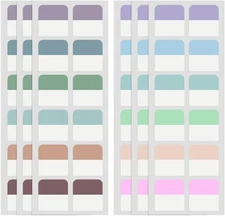 240 Pcs Sticky Index Tabs, Colored Book Tabs for 1 Inch, Morandi 