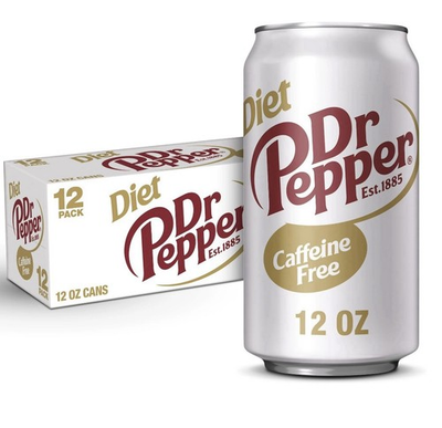#ad Dr Pepper Diet Caffeine Free Soda 12 Oz Pack of 12 $14.99