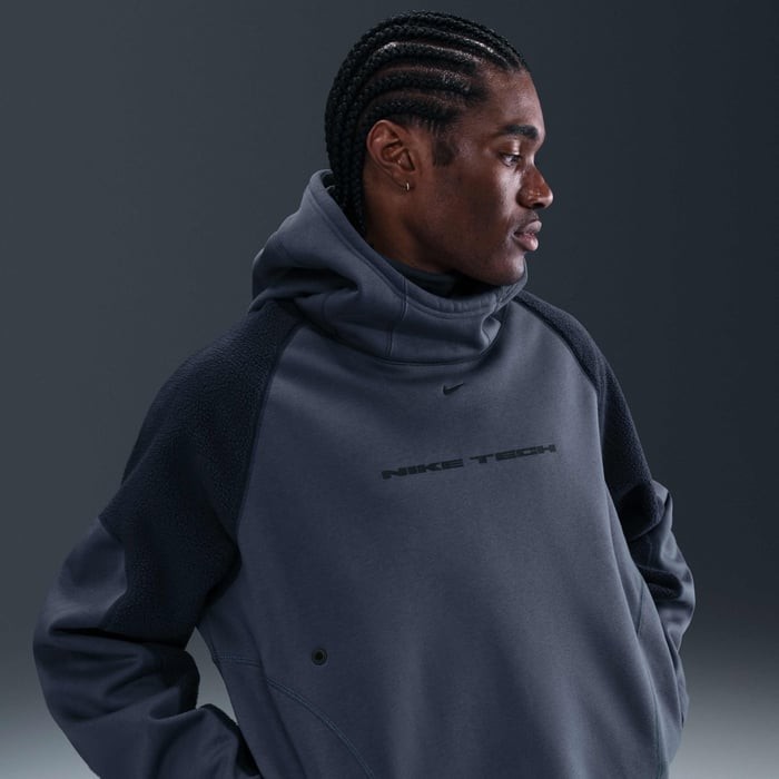 Nike Tech Boreas Oversized Hoodie Thunder Blue Obsidian IB3363-437