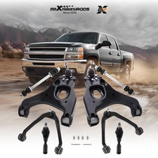 RWD Front Control Arms Sway Bar Tie Rods For 1999-06 Chevy Silverado Sierra 1500