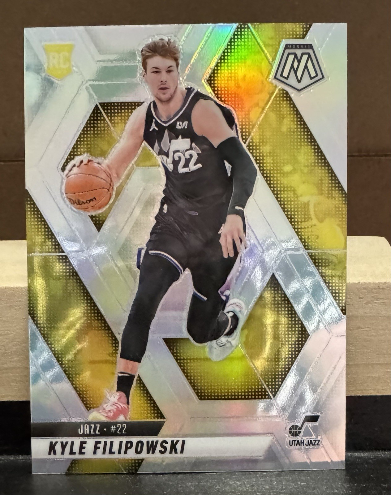 2024-25 Panini Mosaic - Rookies Kyle Filipowski #231 Reactive Blue Mosaic Prizm