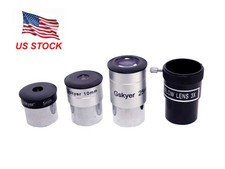 Gskyer 25mm , 10mm, and 5mm Lens 1.25" Telescope Eyepieces WITH 3X Barlow - NEW