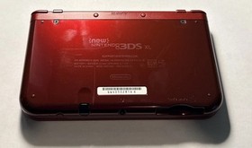 New Nintendo 3DS XL Red Console US Model - Tested! W OEM  Charger and  Stylus